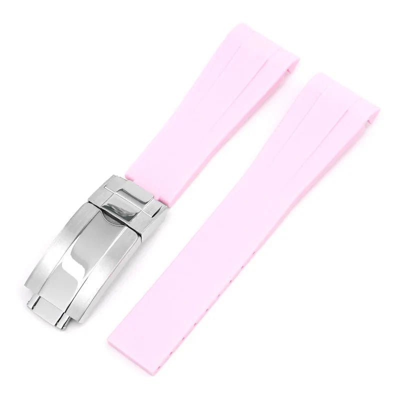 Faltschliesse Kautschukarmband für Rolex Day - Date 40mm – Pink - Helvetus DE