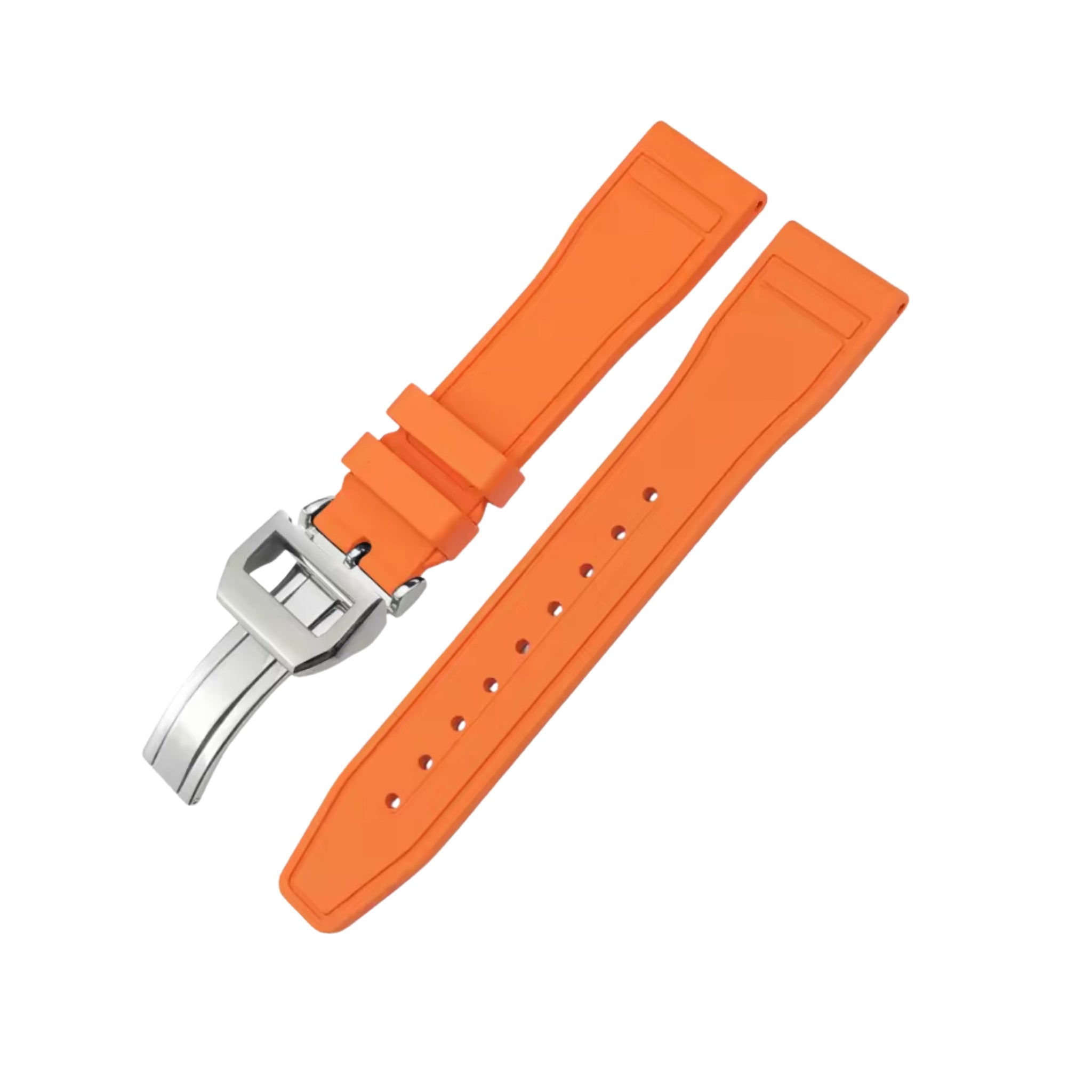 FKM Kautschukarmband – Für IWC Portugieser/Aquatimer/Alle Pilot Modelle/Portugieser/Portofino – Orange - Helvetus DE