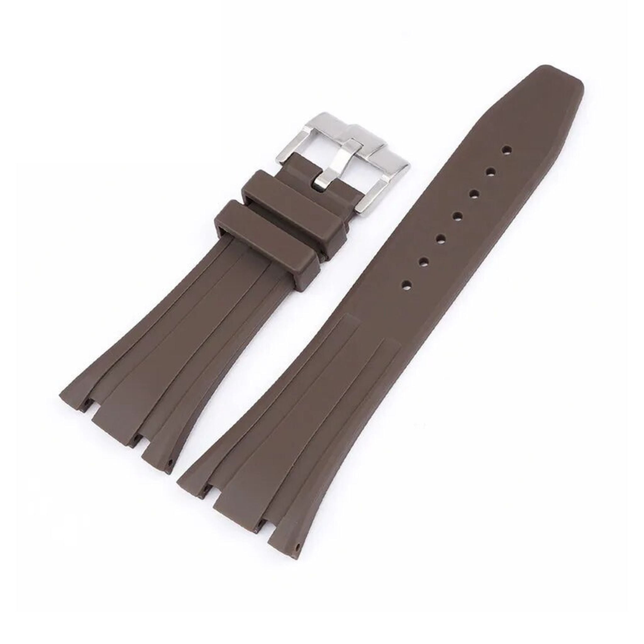 Kautschuk Armband - fur alle AP Royal Oak 41mm - Braun - Helvetus DE