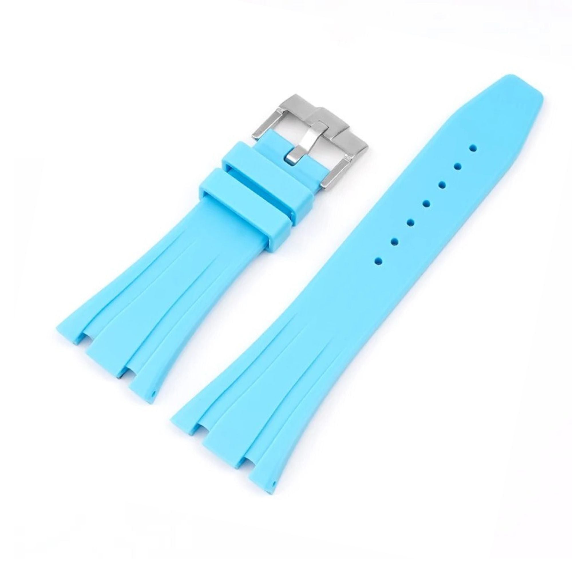 Kautschuk Armband - fur alle AP Royal Oak 41mm - Hell Blau - Helvetus DE