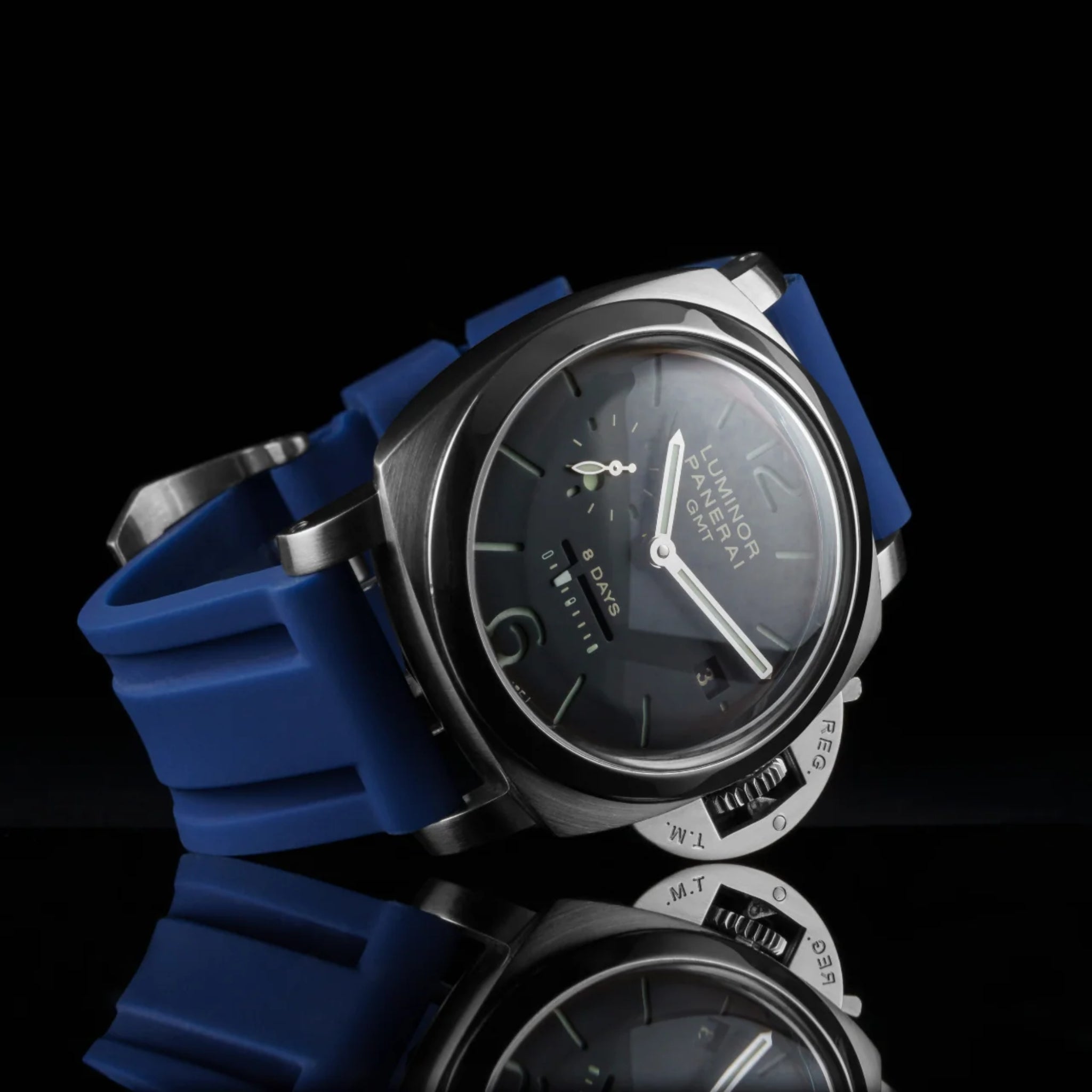 Kautschukarmband – Für Panerai – dunkel Blau - Helvetus
