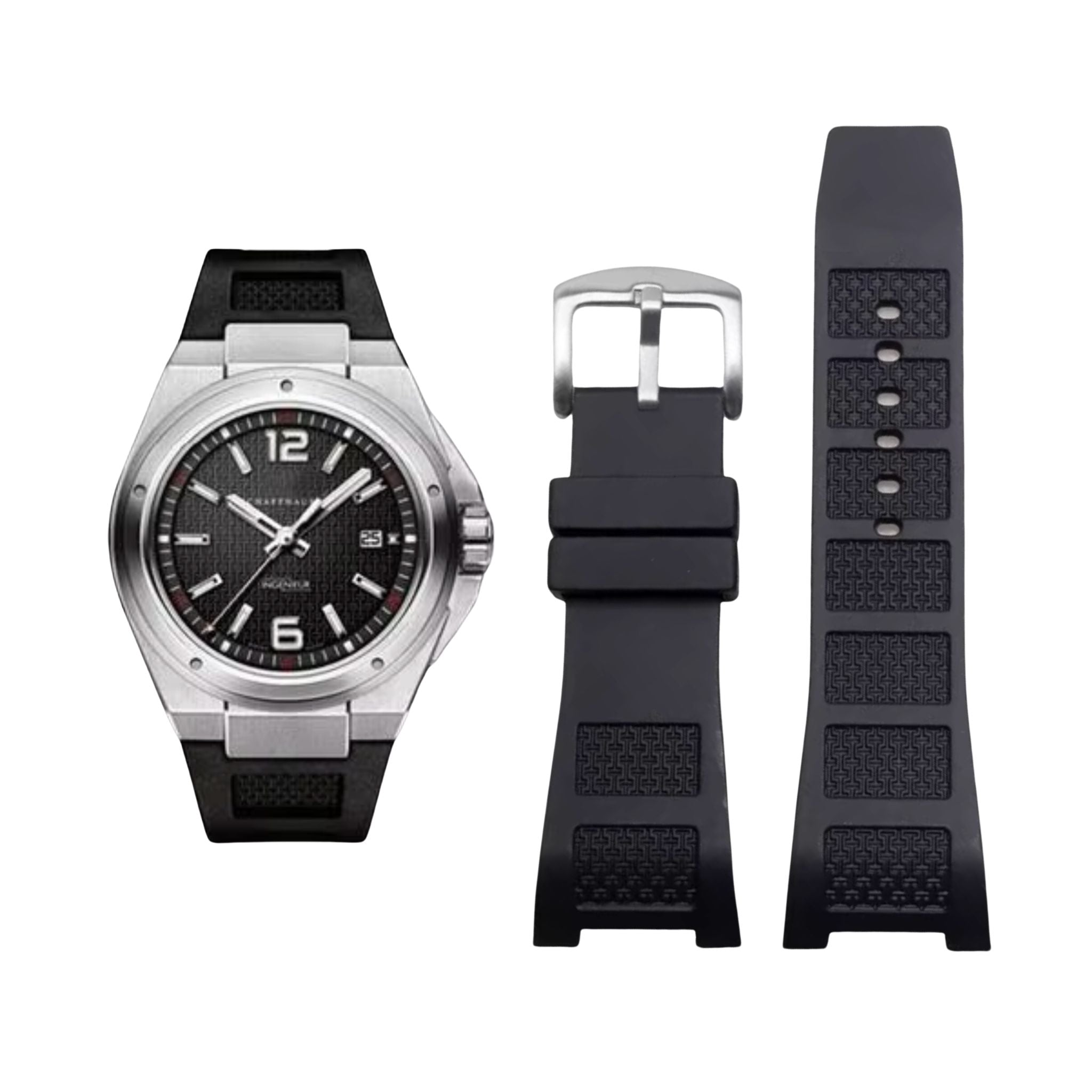 Kautschukarmband – Für IWC Ingenieur – Schwarz - Helvetus DE