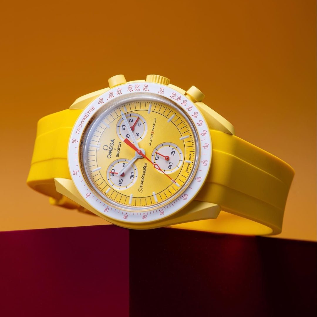 Kautschukarmband – Für Mission to the Sun | Omega X Swatch | MoonSwatch – Gelb - Helvetus DE