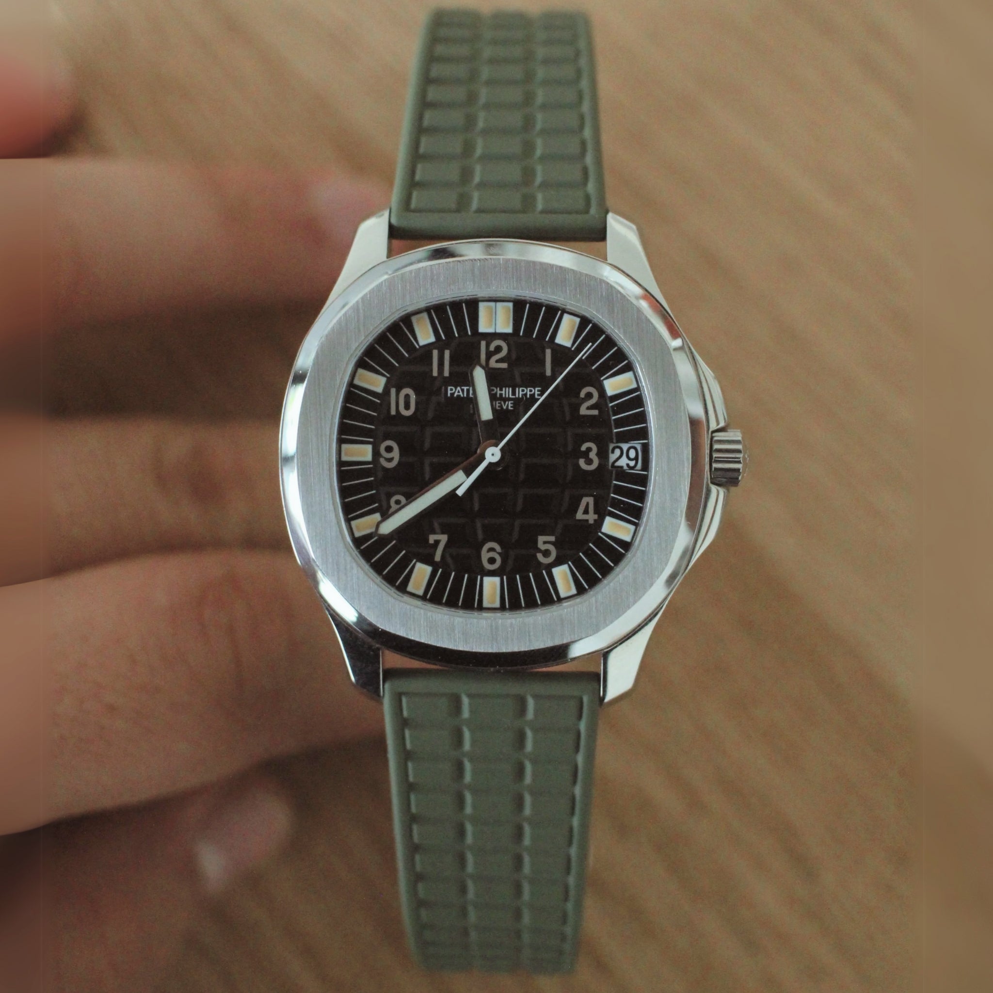 Kautschukarmband – Für Patek Philippe Aquanaut 5067A - 001, 5065, 5066, 5064 – Grün - Helvetus DE