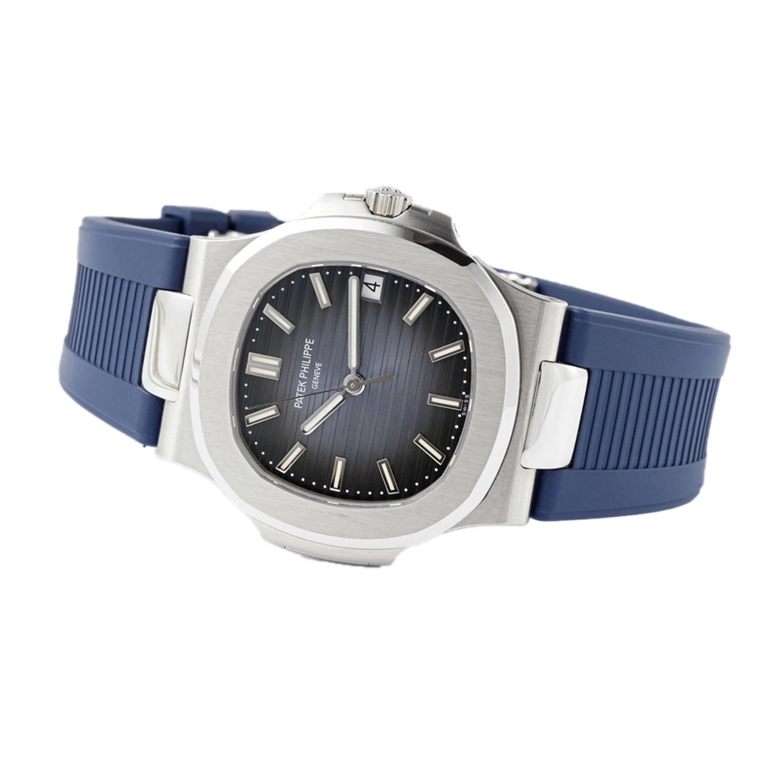 Kautschukarmband – Für Patek Philippe Nautilus – dunkel Blau - Helvetus DE