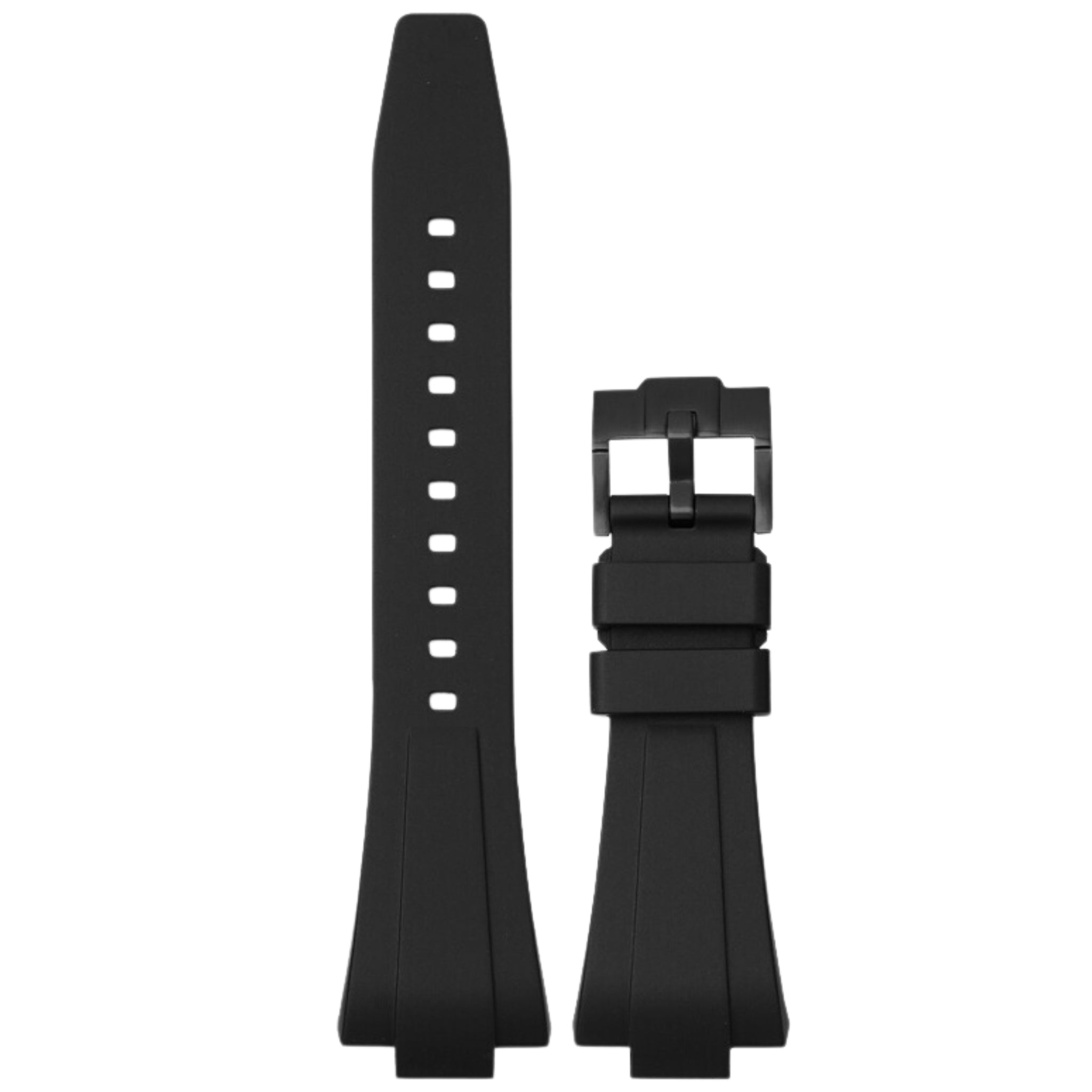 Kautschukarmband – Für Tissot PRX – Schwarz - Helvetus DE