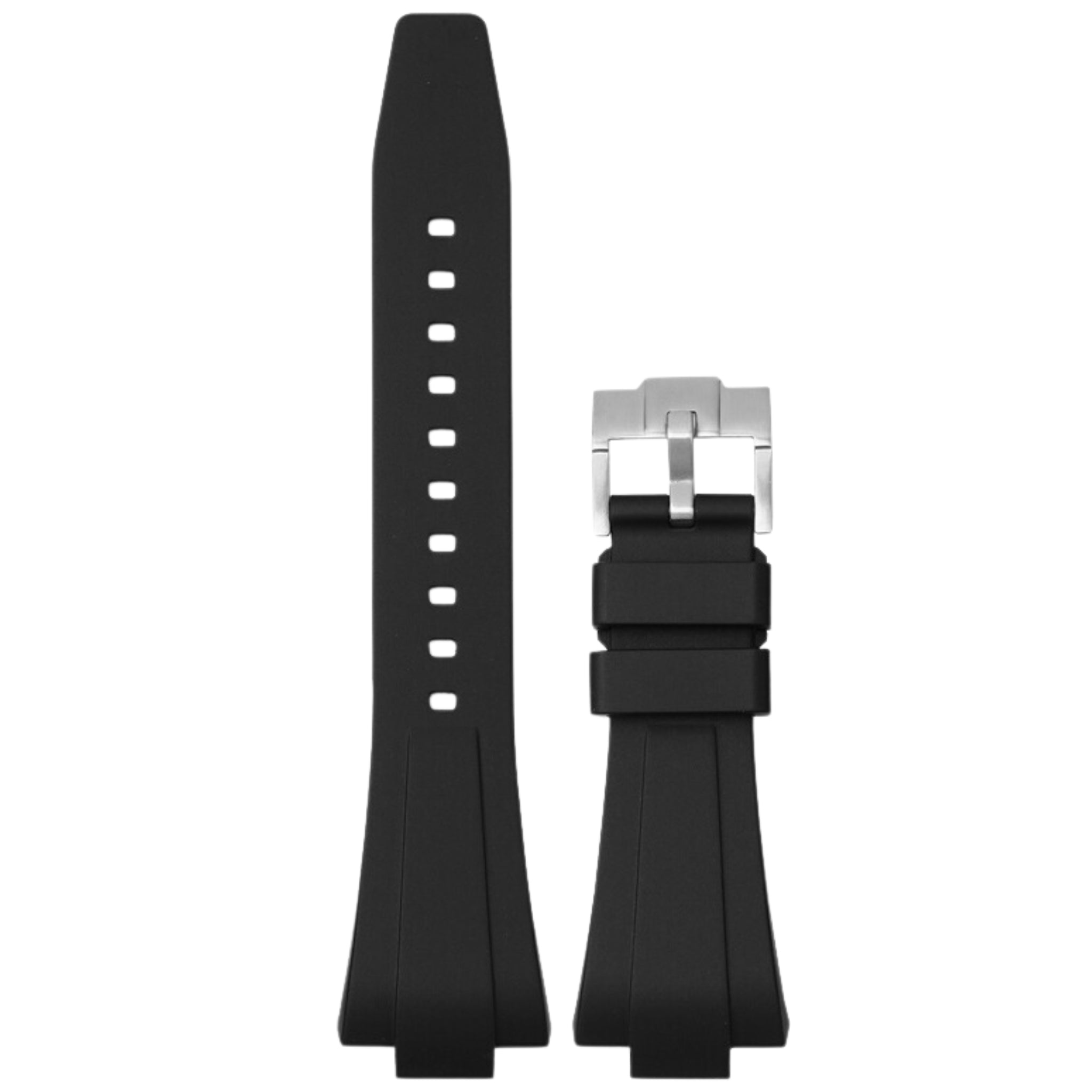 Kautschukarmband – Für Tissot PRX – Schwarz - Helvetus DE