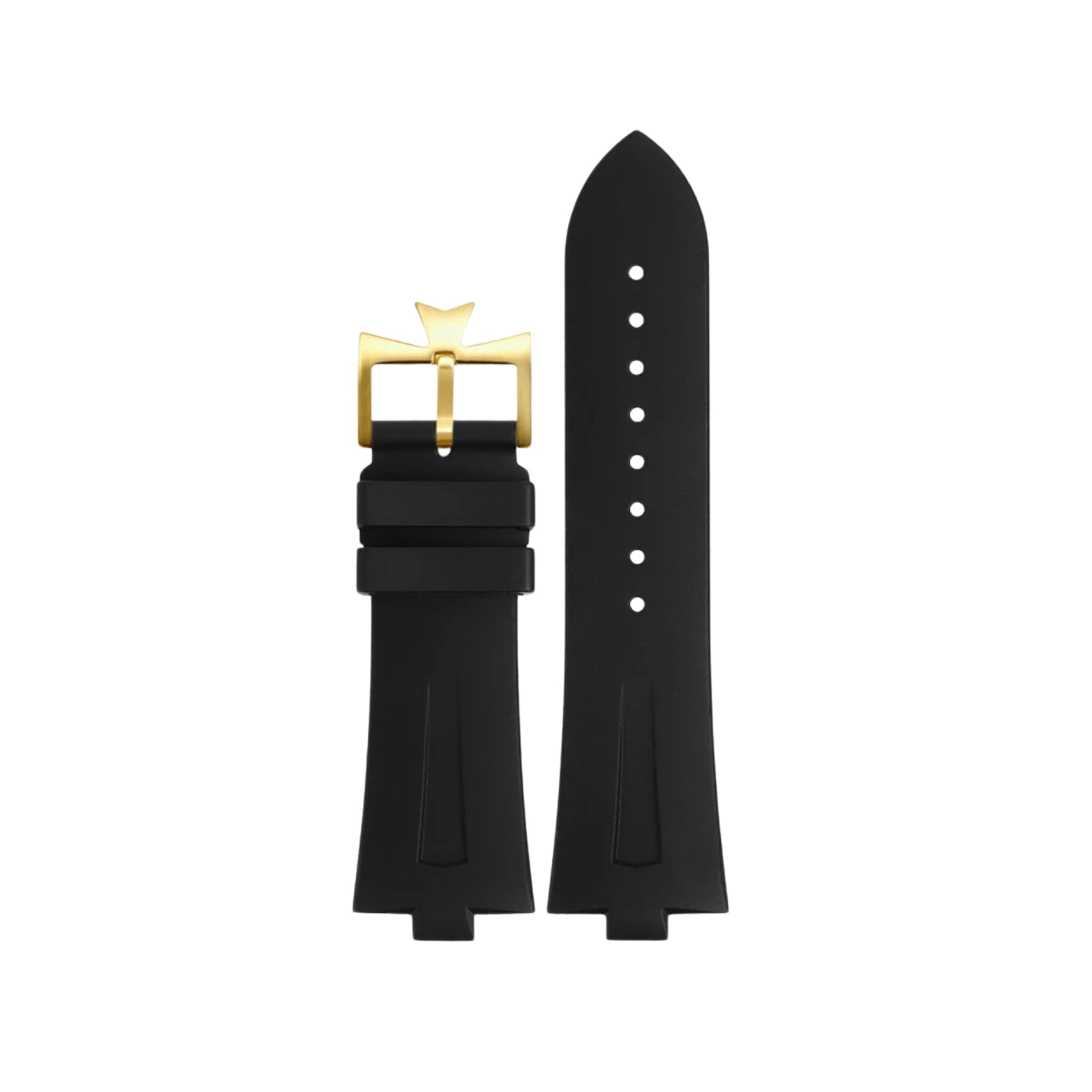 Kautschukarmband – für Vacheron Constantin Overseas 25mm – Schwarz - Helvetus DE