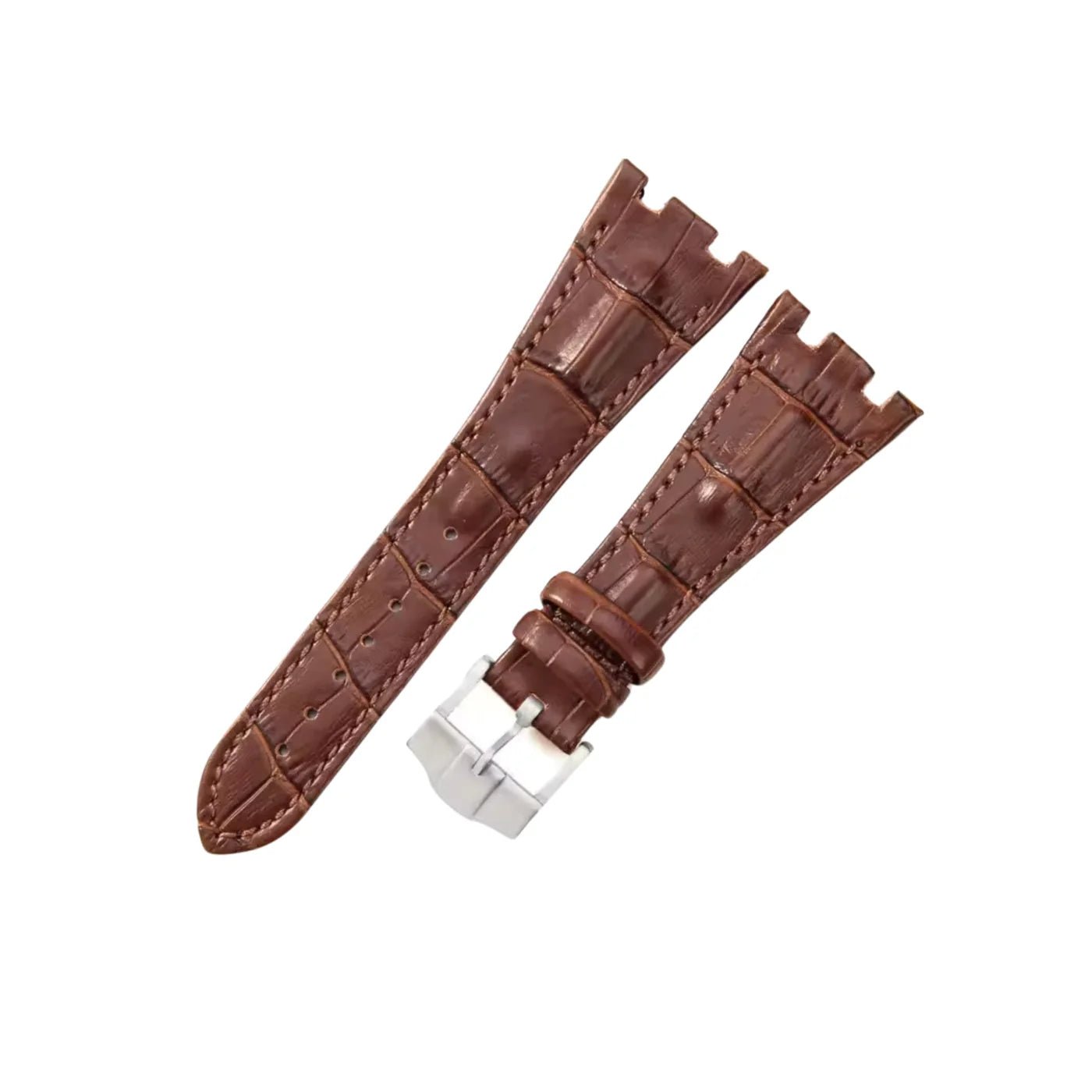 Krokodil Armband - fur alle AP Offshore Diver - Braun - Helvetus DE