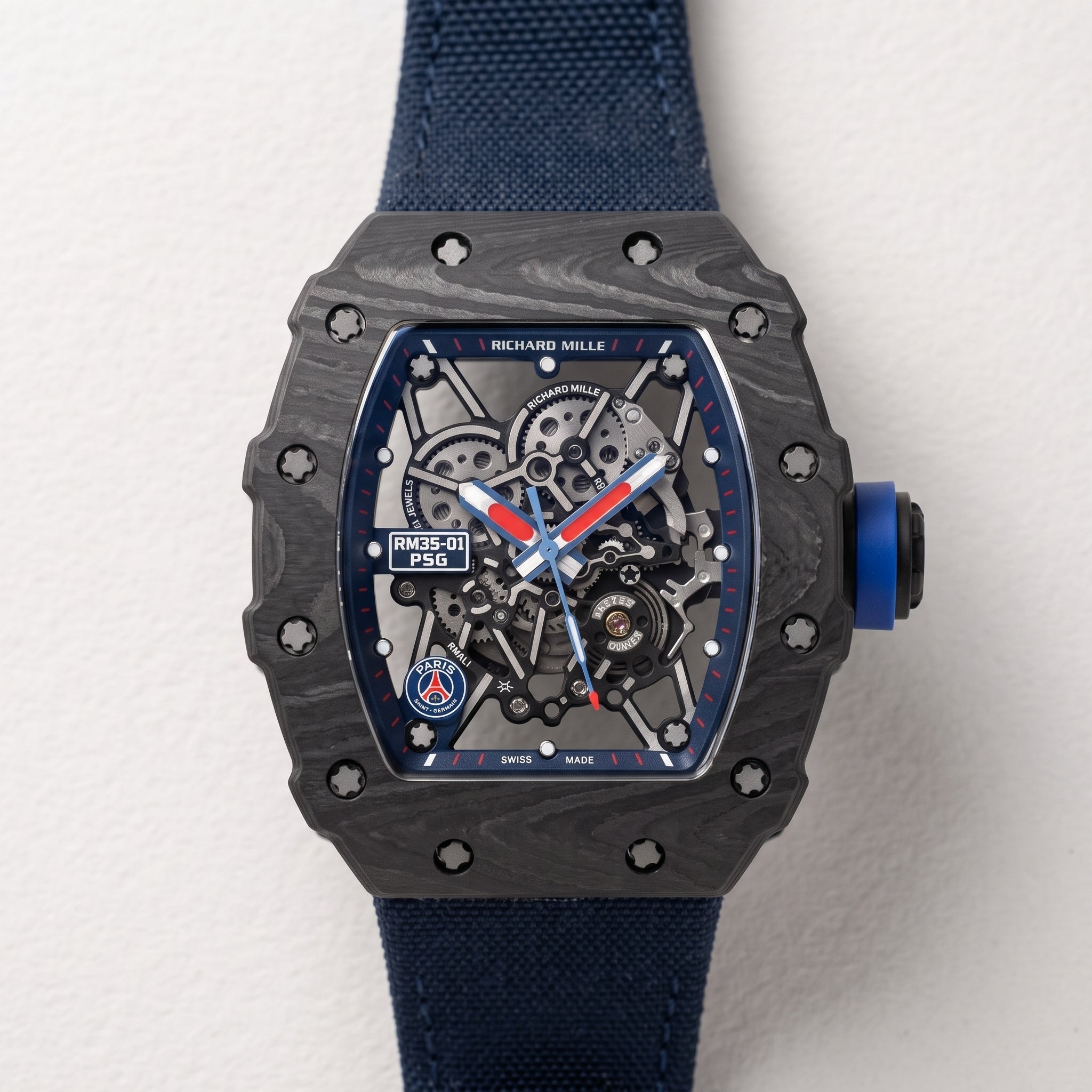 Nylonarmband – Für Richard Mille – dunkel Blau - Helvetus