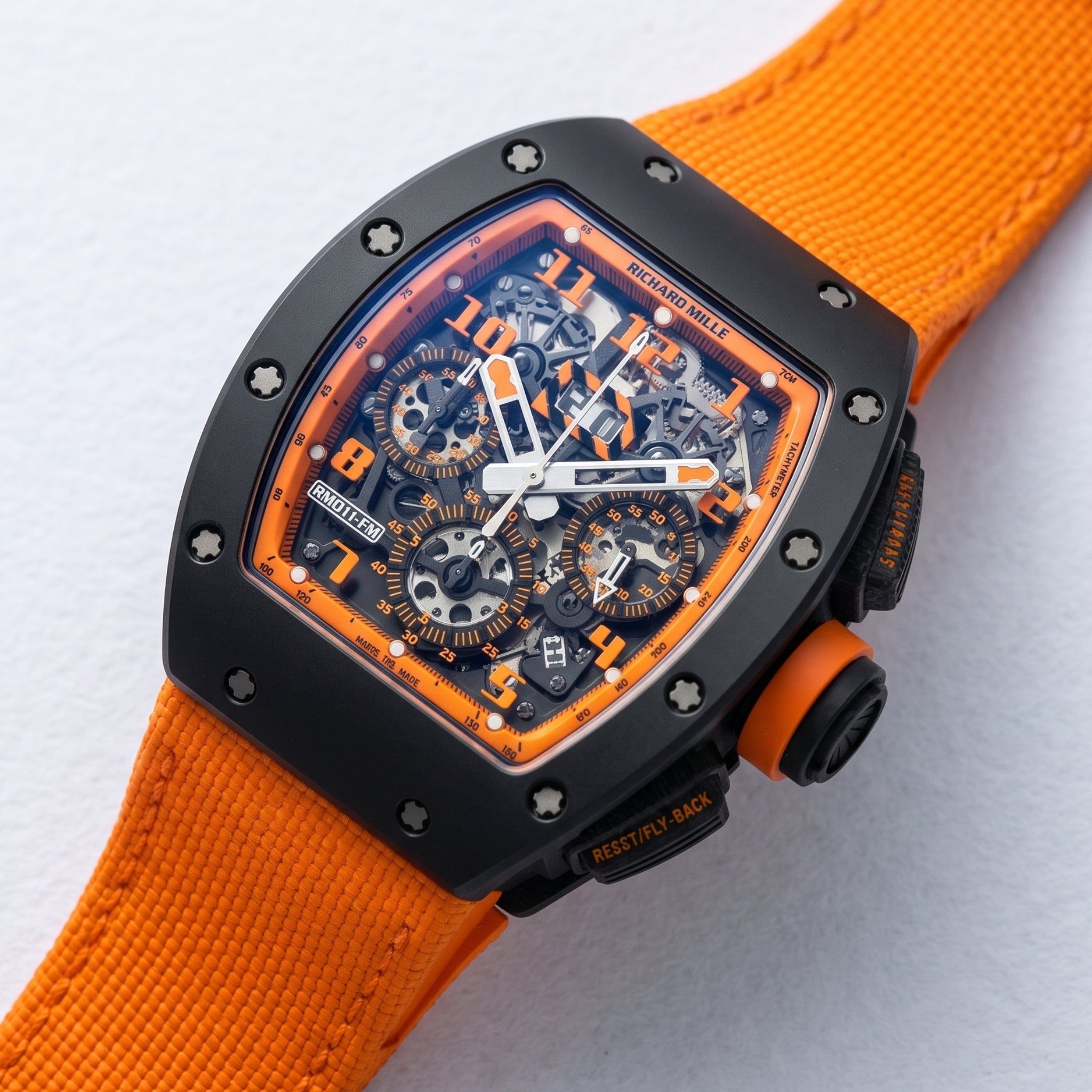 Nylonarmband – Für Richard Mille – Orange - Helvetus
