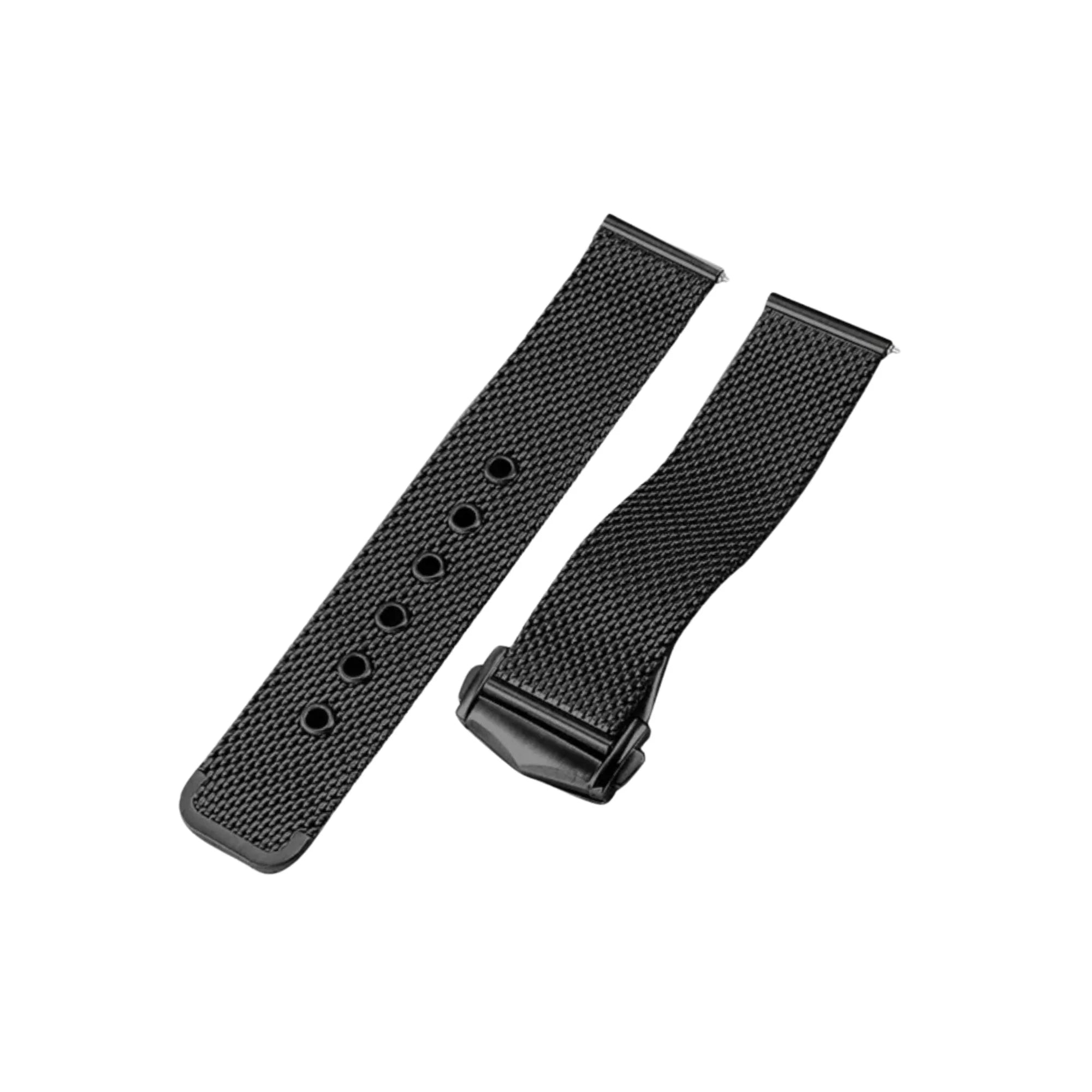 Omega Seamaster James Bond 007 Mesh Strap – In Edelstahl – Schwarz - Helvetus DE