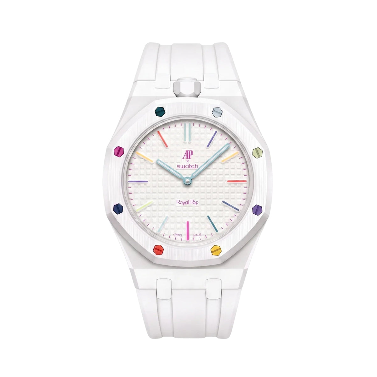 Royal Pop Armband & Gehäuse — für Huit Blanc (Krone bei 12 Uhr) - Helvetus