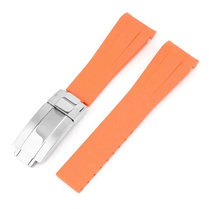 Faltschließe Kautschukarmband für Rolex Air - King 126900/116900 – Orange - Helvetus DE