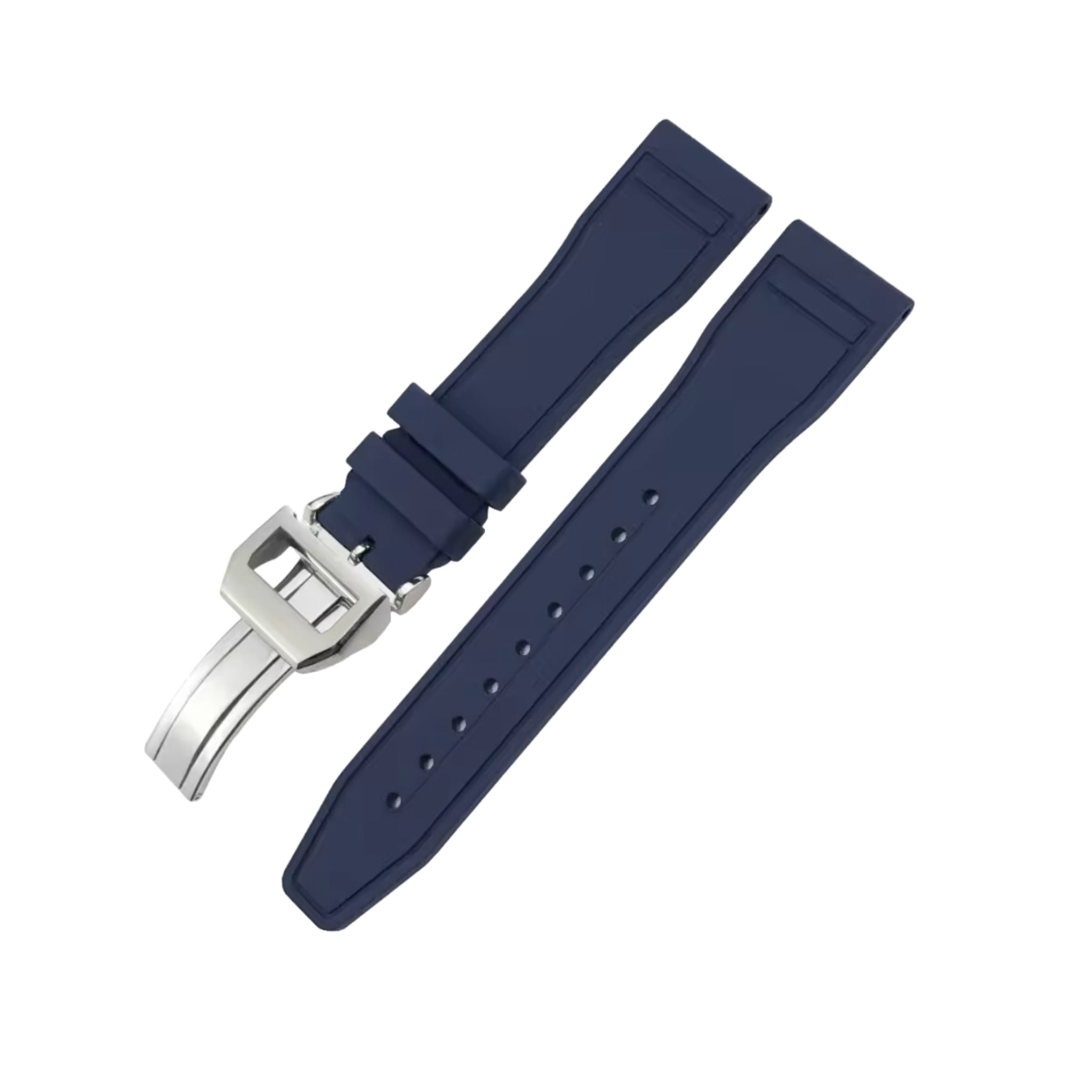 FKM Kautschukarmband – Für IWC Portugieser/Aquatimer/Alle Pilot Modelle/Portugieser/Portofino – Dunkel Blau - Helvetus DE