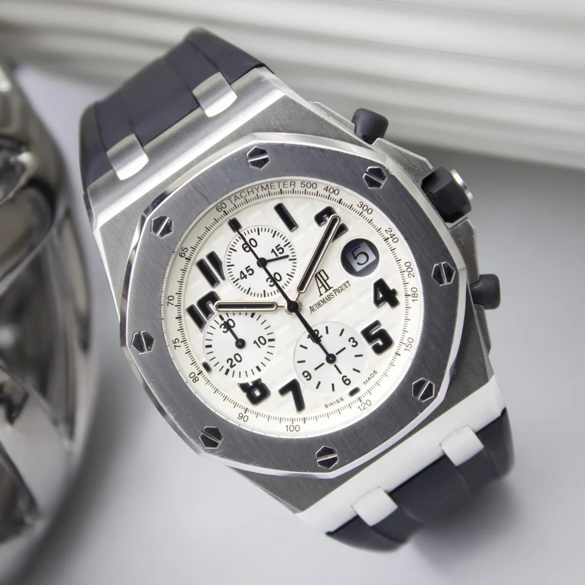 Kautschuk Armband - fur alle AP Offshore 42mm - Schwarz - Helvetus DE