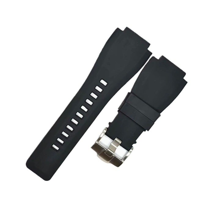 Kautschuk Armband für Bell & Ross BR - 01 | BR - 03 – Schwarz - Helvetus DE