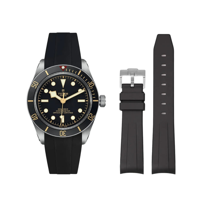 Kautschukarmband - Für alle Tudor Black Bay Modelle - Schwarz - Helvetus DE