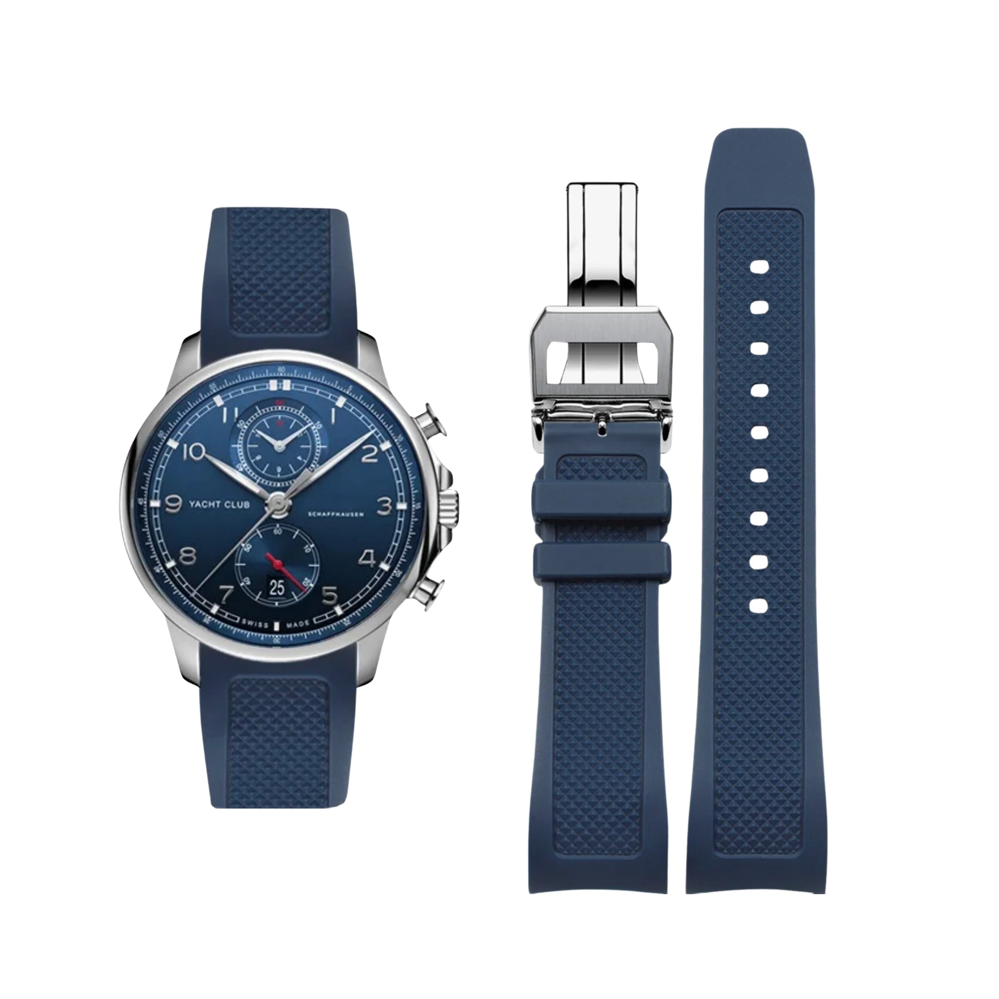 Kautschukarmband - Für IWC Portugieser - Blau - Helvetus DE