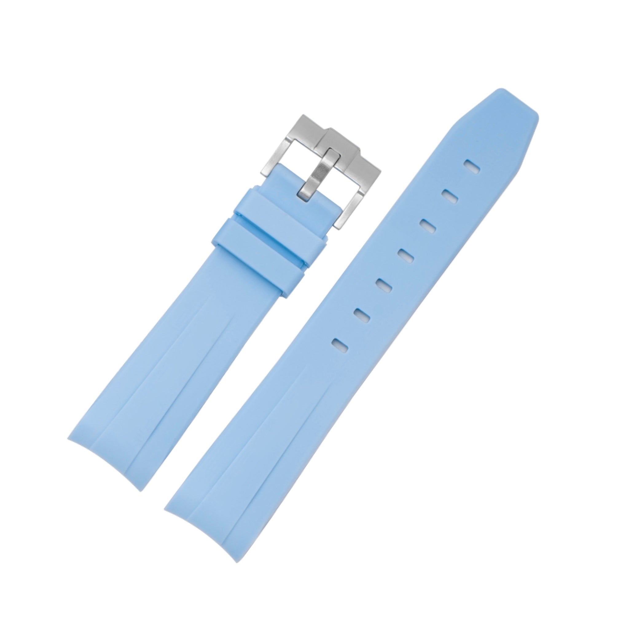 Kautschukarmband für Rolex Day - Date II 41mm – Baby Blau - Helvetus DE