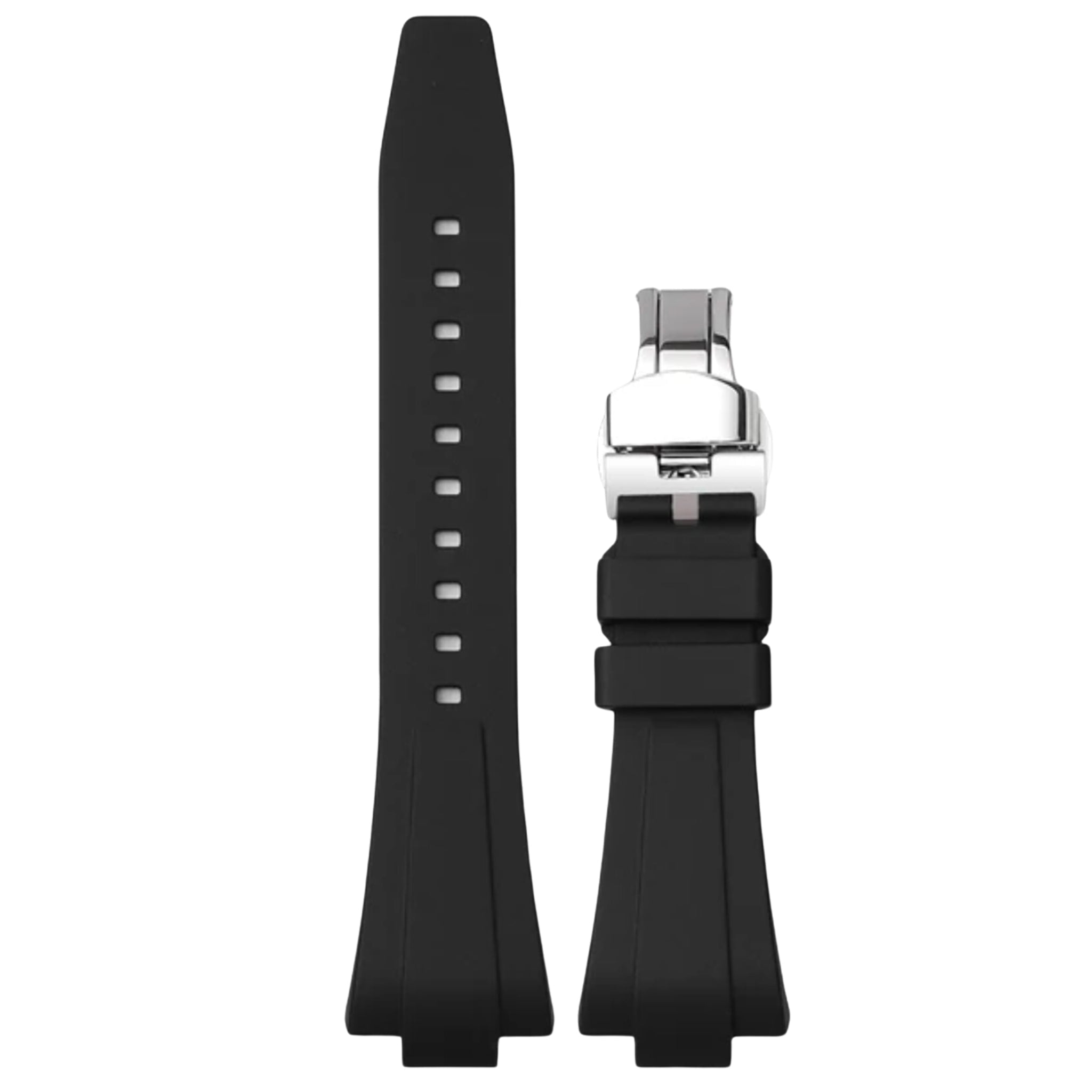 Kautschukarmband – Für Tissot PRX – Schwarz - Helvetus DE