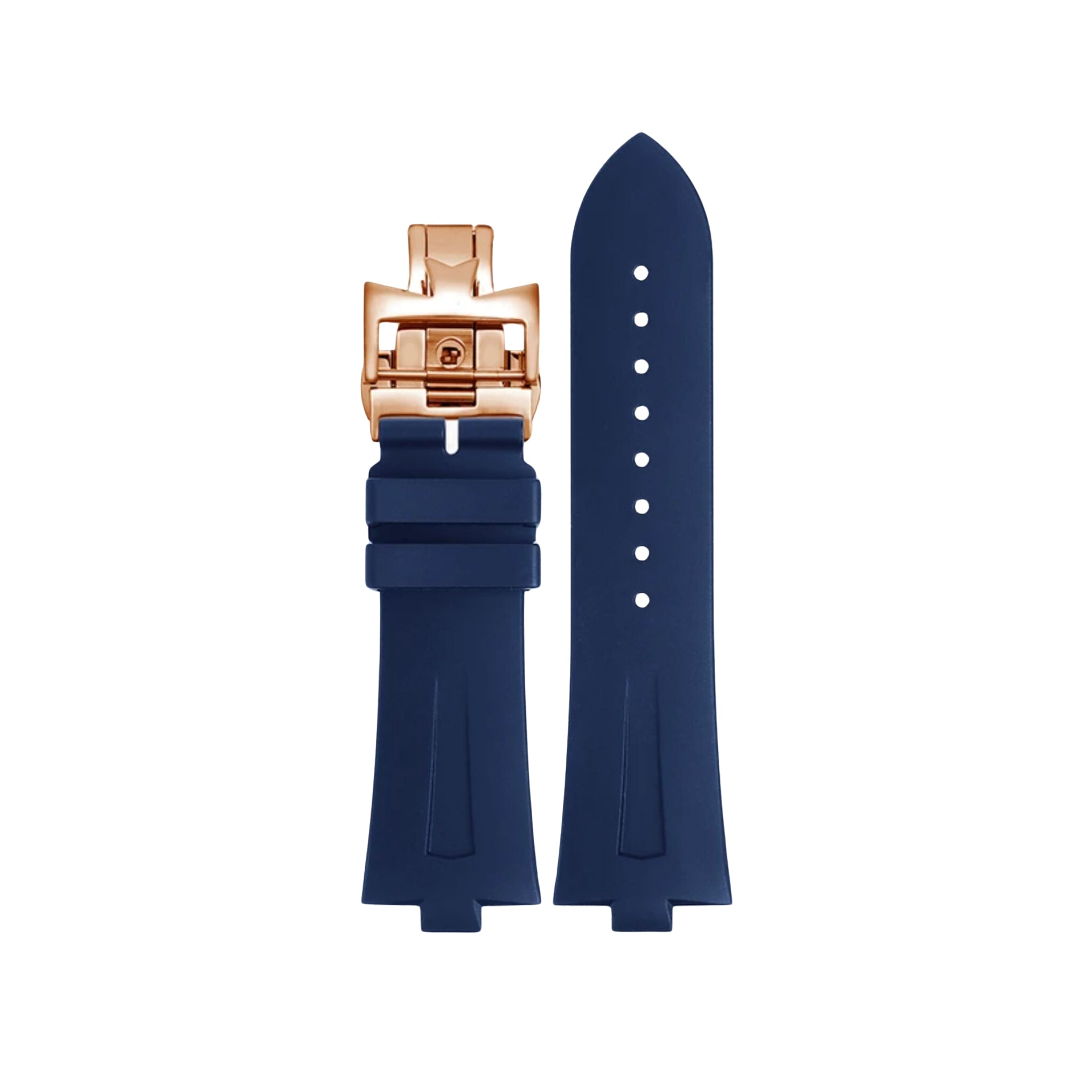 Kautschukarmband – für Vacheron Constantin Overseas 25mm – Blau - Helvetus DE