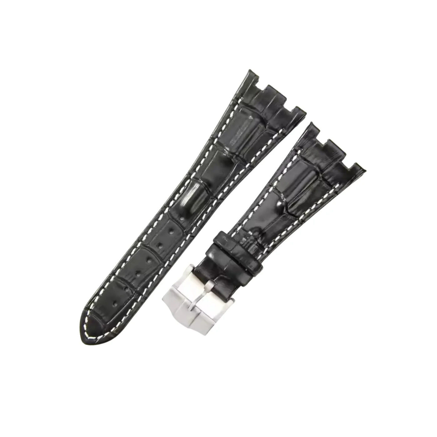 Krokodil Armband - fur alle AP Offshore 42mm - Schwarz - Helvetus DE