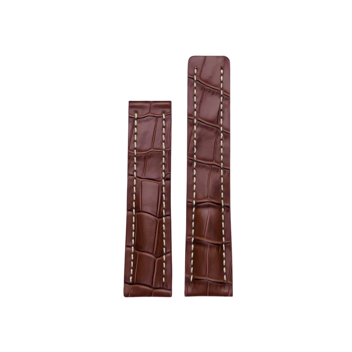 Leder Armband - für Breitling Uhren - Braun - Helvetus DE