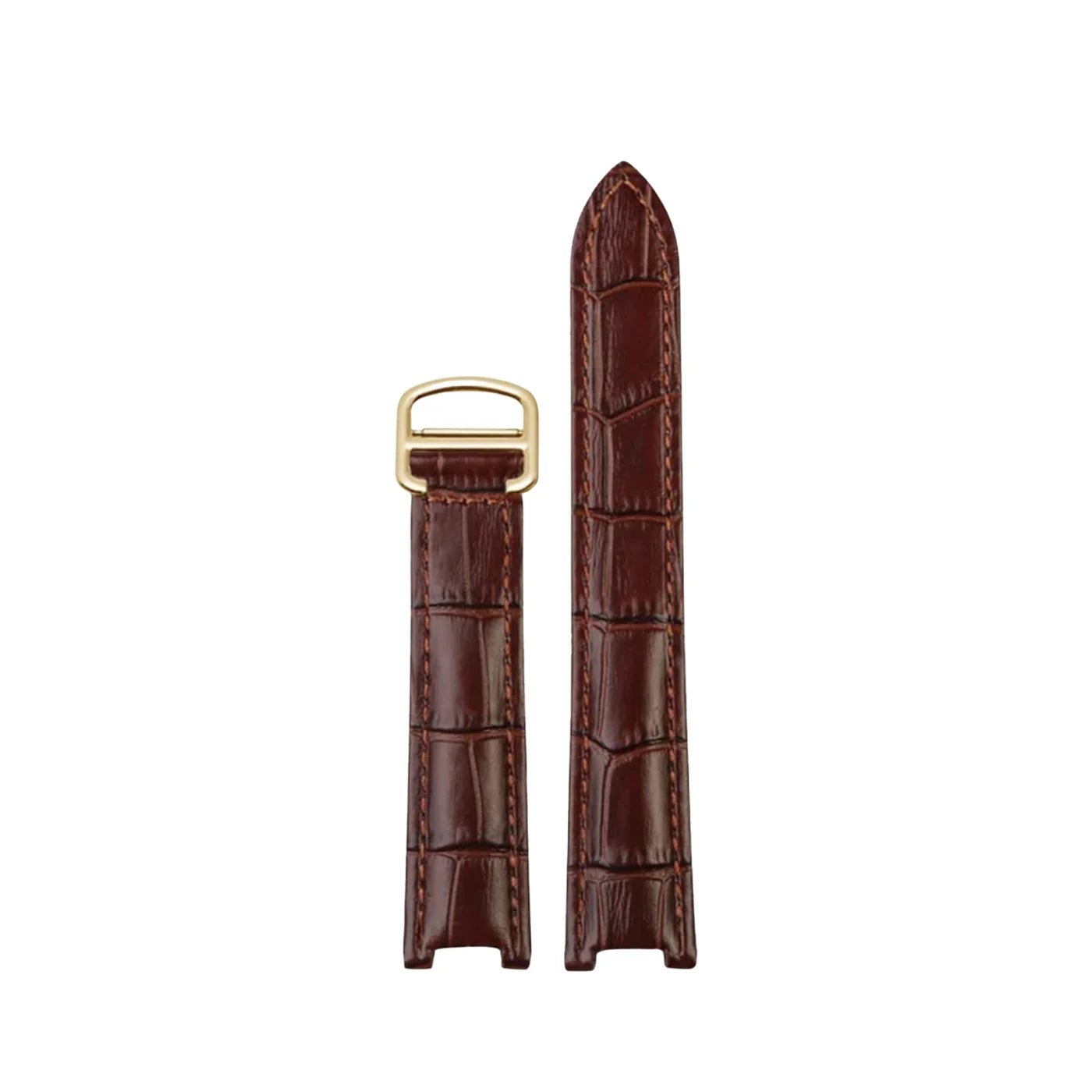 Leder Armband - fur Cartier Pasha - Braun - Helvetus DE
