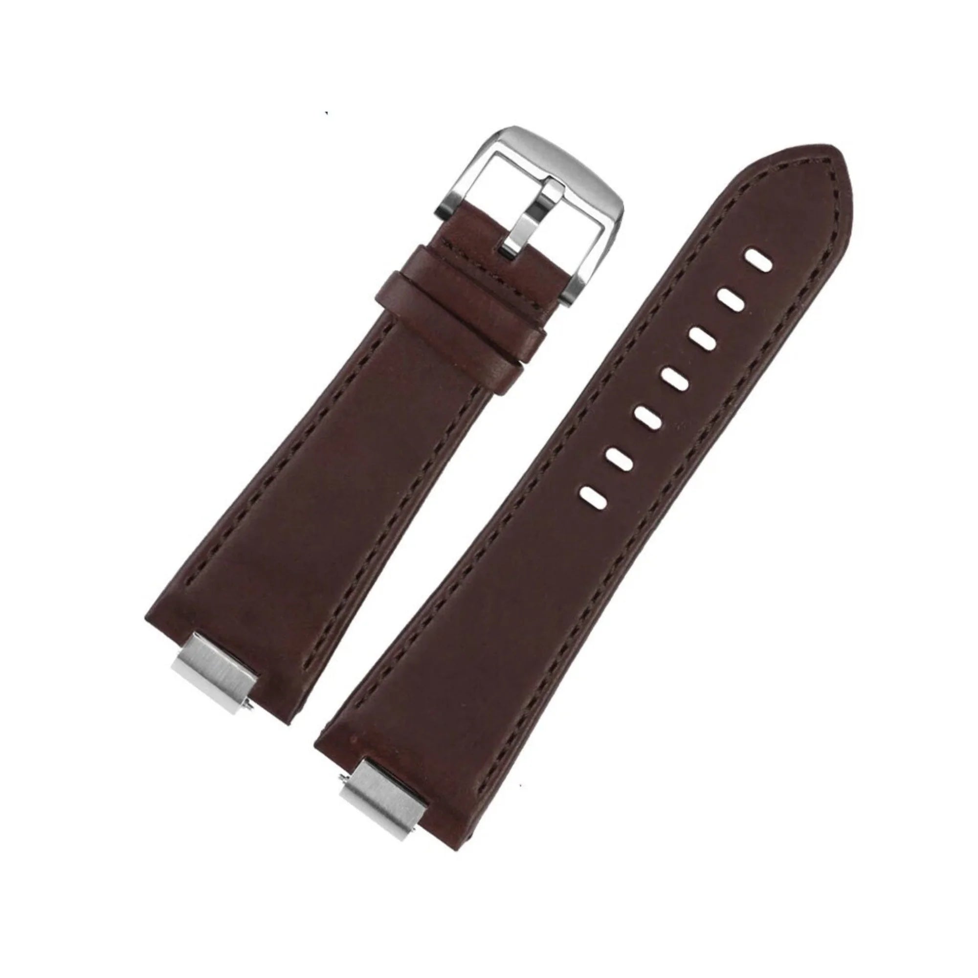 Lederarmband – Für Tissot PRX – Flach Braun - Helvetus DE