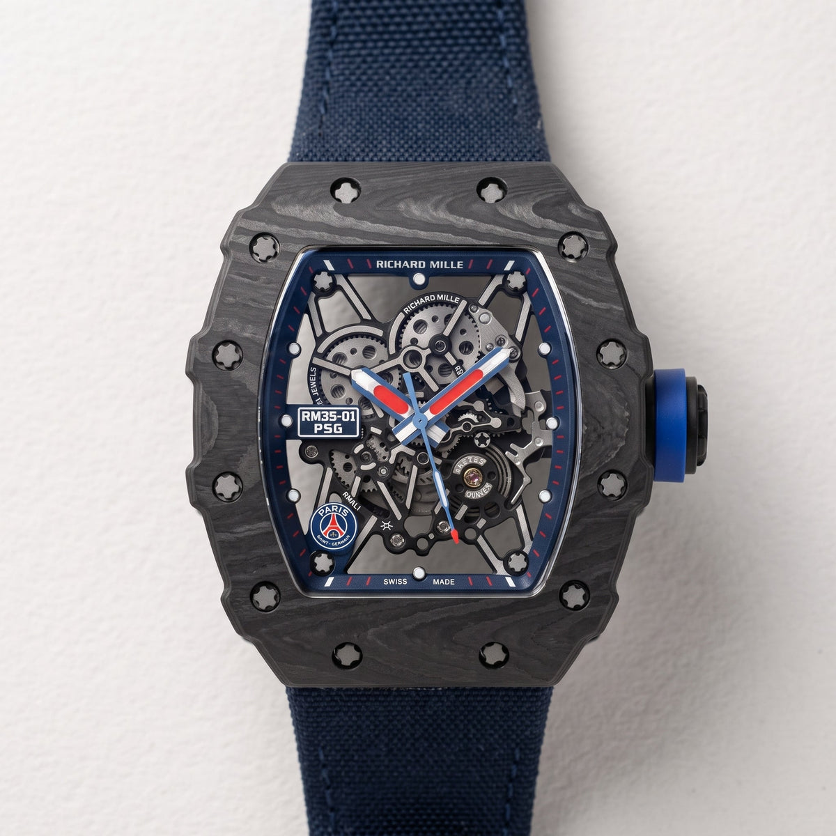 Nylonarmband – Für Richard Mille – dunkel Blau - Helvetus