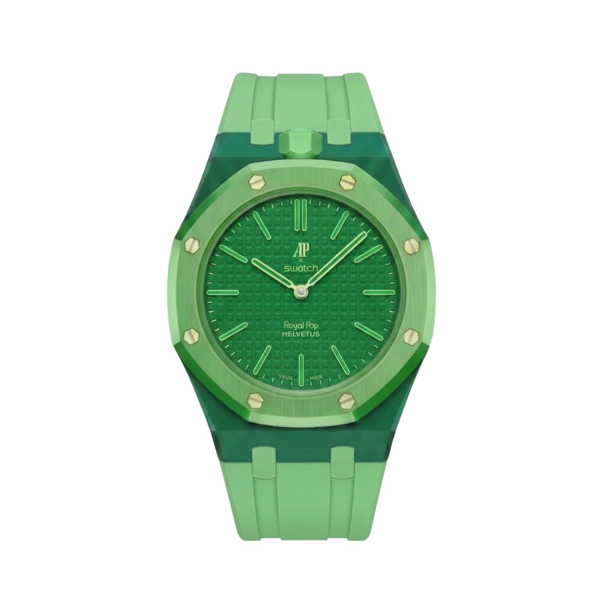 Royal Pop Armband & Gehäuse — Für Green Eight (Lépine, Krone bei 12 Uhr) - Helvetus DE