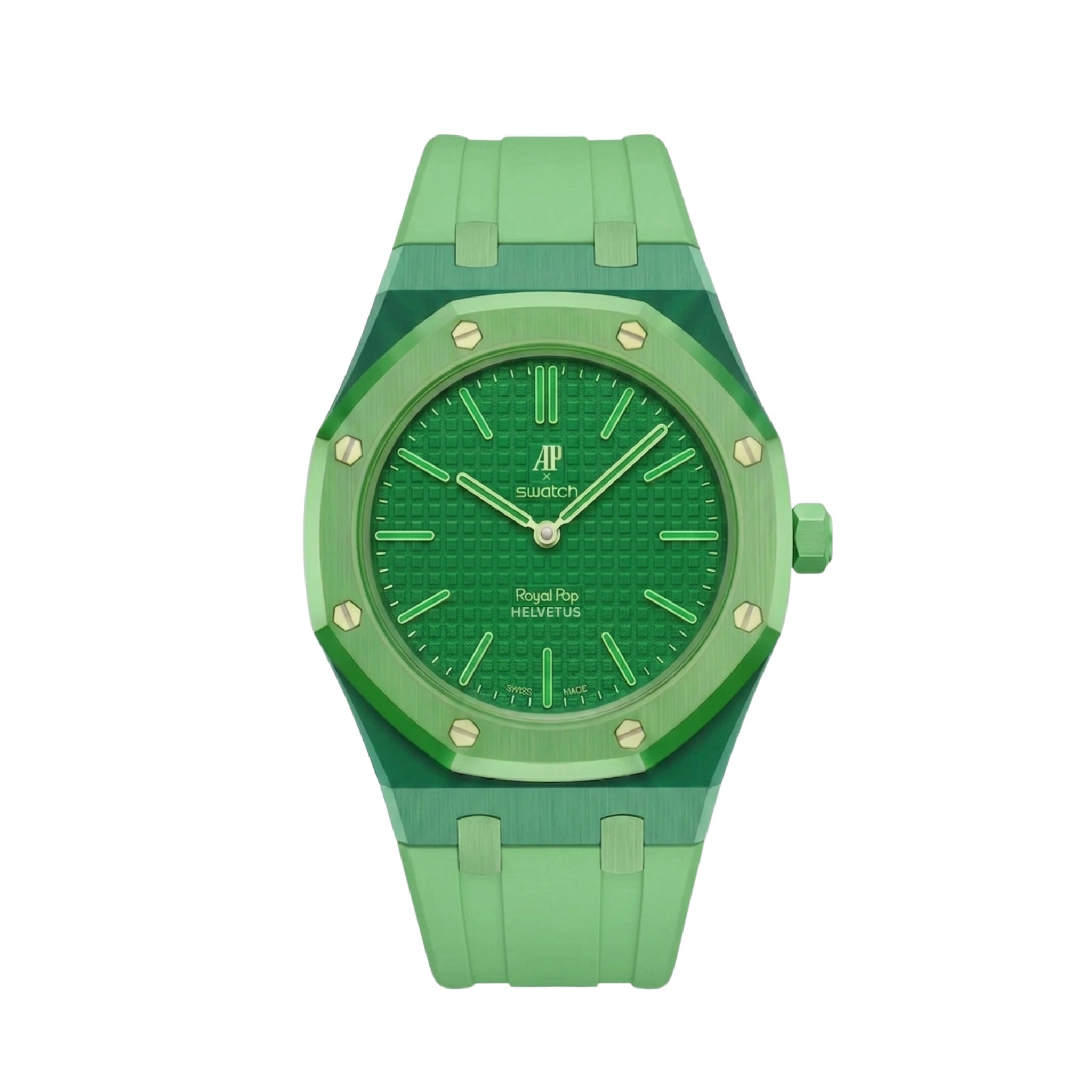 Royal Pop Armband & Gehäuse — Für Green Eight (Lépine, Krone bei 12 Uhr) - Helvetus DE