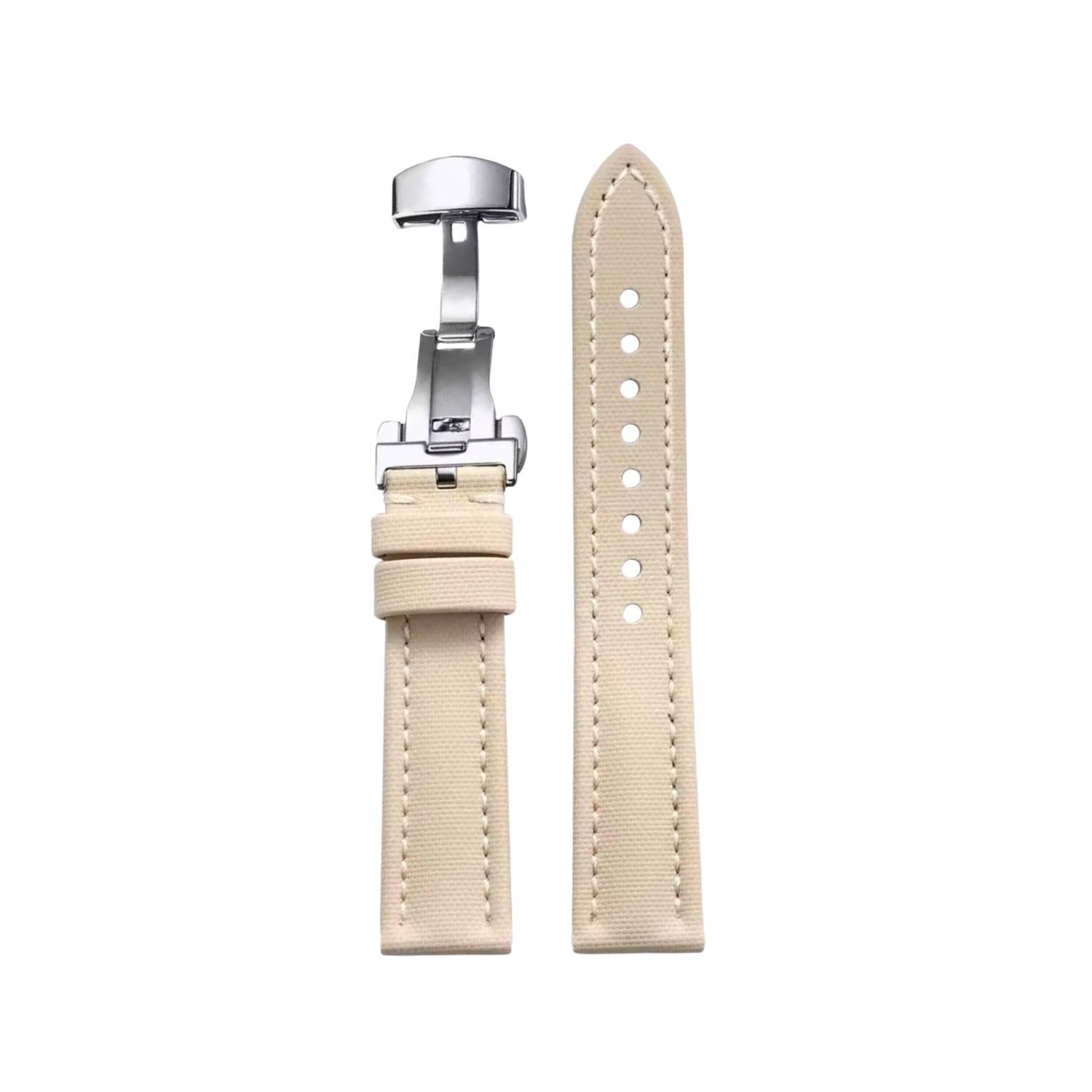Sailcloth FKM Kautschuk Armband – Beige – MarinerTex™ von Helvetus® - Helvetus DE