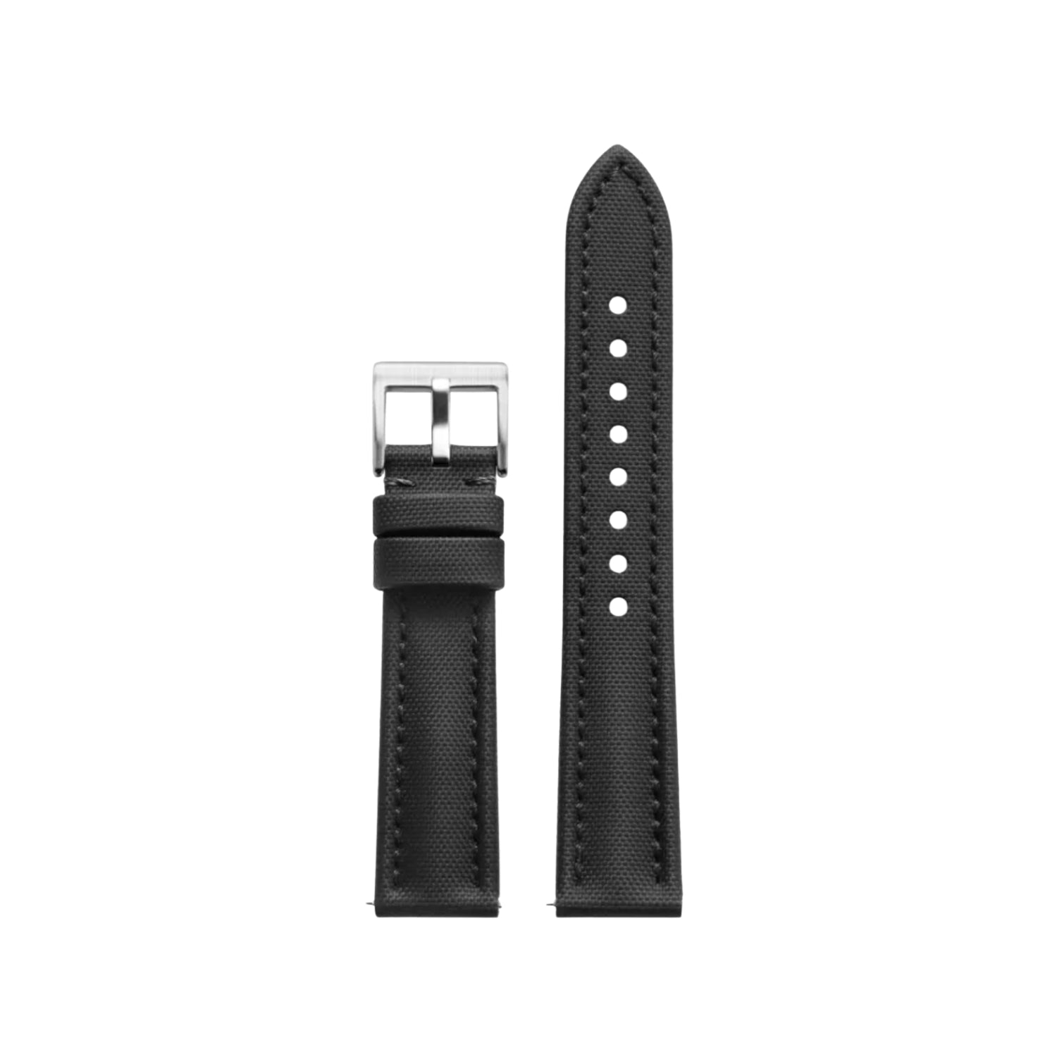 Sailcloth FKM Kautschuk Armband – Schwarz – MarinerTex™ von Helvetus® - Helvetus DE